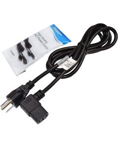 HQRP AC Power Cord fits Samsung LN52A610A3R LN52A630M1F LN52A650A1F LN52A650A1H LN52A650A1R LN52A650A2R HDTV TV LCD LED Plasma DLP Mains Cable