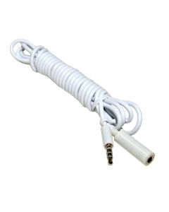 HQRP Extension Stereo Cable 4-Pole TRRS 3.5mm Male to Female for Headsets, Headphones, Speakers, Audio Devices Coaster