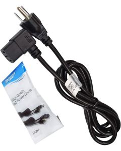 HQRP AC Power Cord fits Vizio E371VL E3D320VX E3D420VX E3D470VX E420VL E420VL-MX E420VO HDTV TV LCD LED Plasma Mains Cable